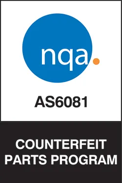 NQA_AS6081 Image of ASC Global's NQA AS6081:2012 Counterfeit Parts Program certification, ensuring adherence to industry standards in preventing counterfeit electronic components in the supply chain
