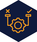 Icon representing Feasibility Assessment for ASC Global's Manufacturing Capabilities, illustrating evaluation of technical, financial, and logistical viability for production