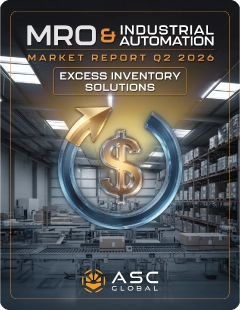 Download button featuring the cover of ASC Global's MRO Market Report Q2 2026, linking to the PDF edition with industrial market insights, supply chain trends, and procurement updates.