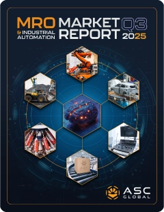 Download button featuring the cover of ASC Global's MRO Market Report Q3 2025, linking to the PDF edition with industrial market insights, supply chain trends, and procurement updates.