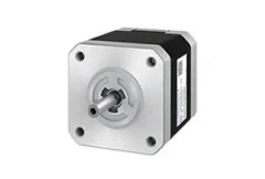Compact high-performance stepping motor integrated into advanced industrial automation equipment, illustrating Sanyo Denki’s SANMOTION F series expansion. The image represents precision motion control technology for semiconductor manufacturing, robotics, medical devices, and automated production systems, featuring higher torque output, improved positioning accuracy, reduced vibration, space-saving design, and enhanced operational productivity.