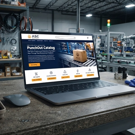 vendor_image_05 Procurement professional using a centralized digital PunchOut catalog to search for MRO and industrial products, connect purchasing with enterprise procurement systems, and streamline contract-based purchasing and requisitions.