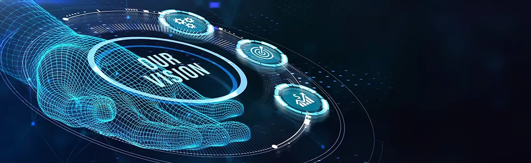 Virtual hand presenting ASC Global's vision, symbolizing the advantages and opportunities of partnering with ASC Global